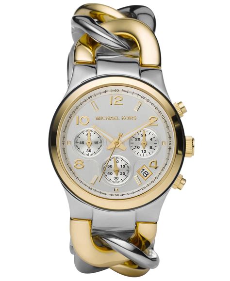 michael kors two tone runway twist women's watch|Michael Kors mini runway.